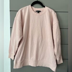 Banana republic long sleeve crewneck sweatshirt light pink (blush crush) size MP